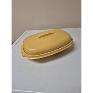 Vintage Tupperware Vegetable Rice Microwave Steamer/Cooker 3-Piece 1273-4 Gold